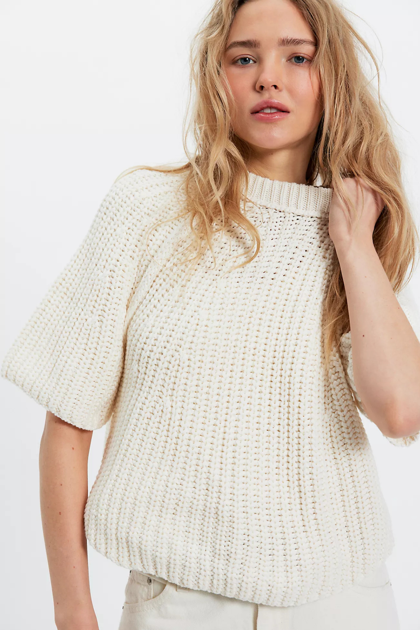 Free People: Amy Sweater Tee in Ivory