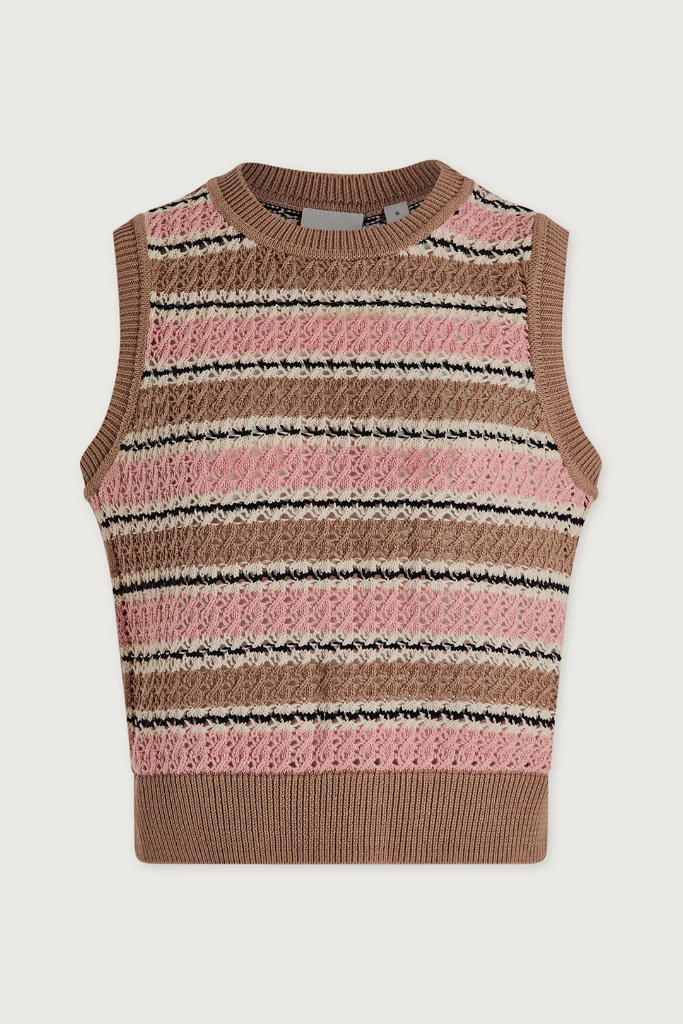 Varley: Deeley Tank in Warm Taupe/Mellow Rose