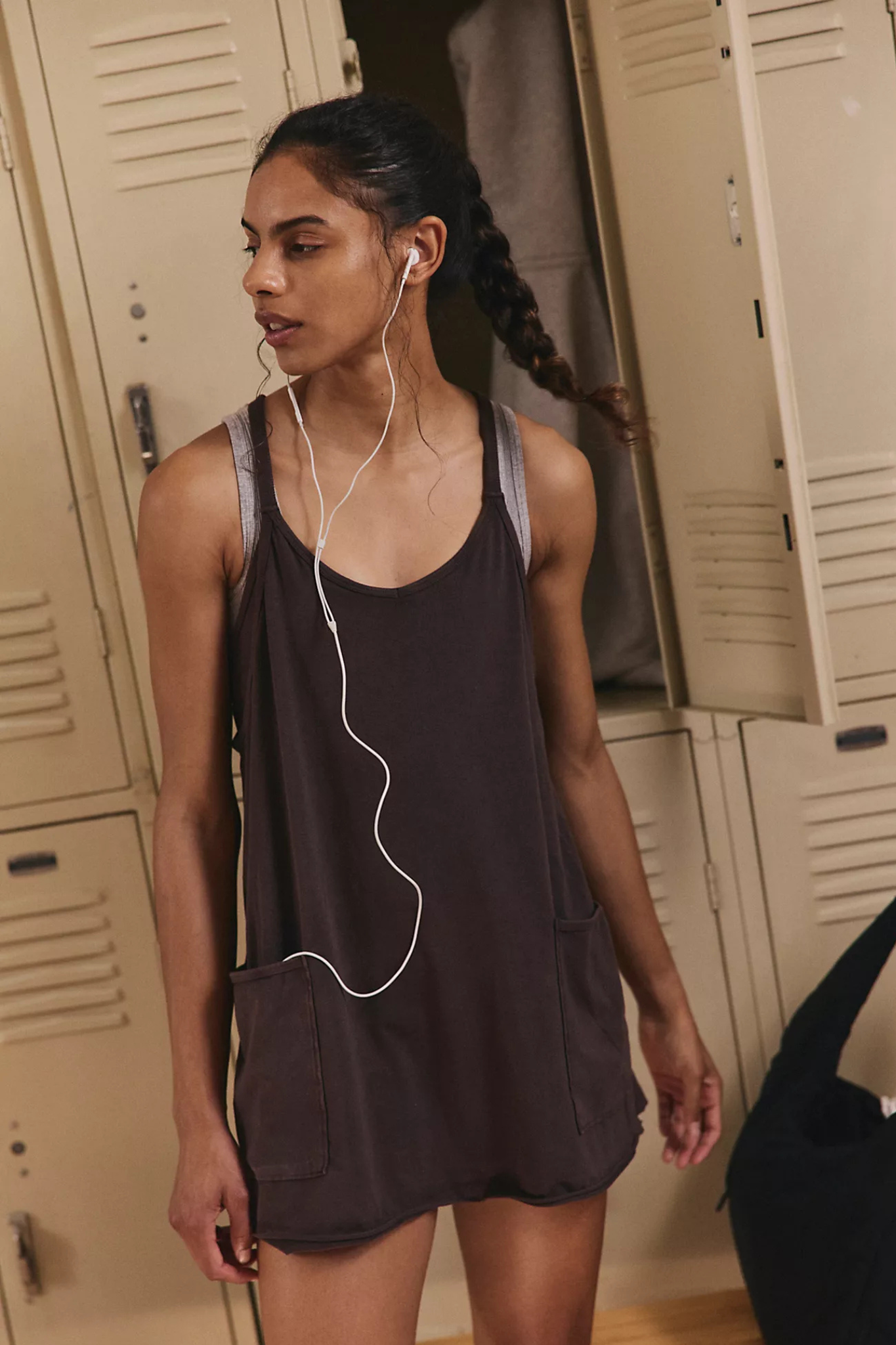 Free People Movement: Hot Shot Mini in Chocolate