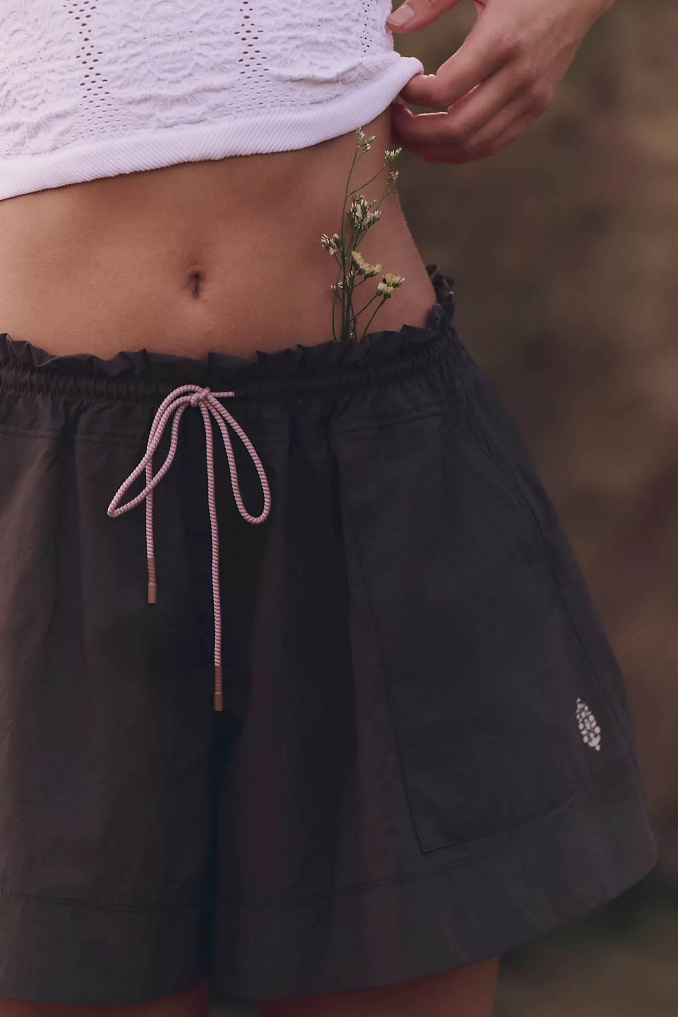 Free People Movement: Horizon Short in Chocolate