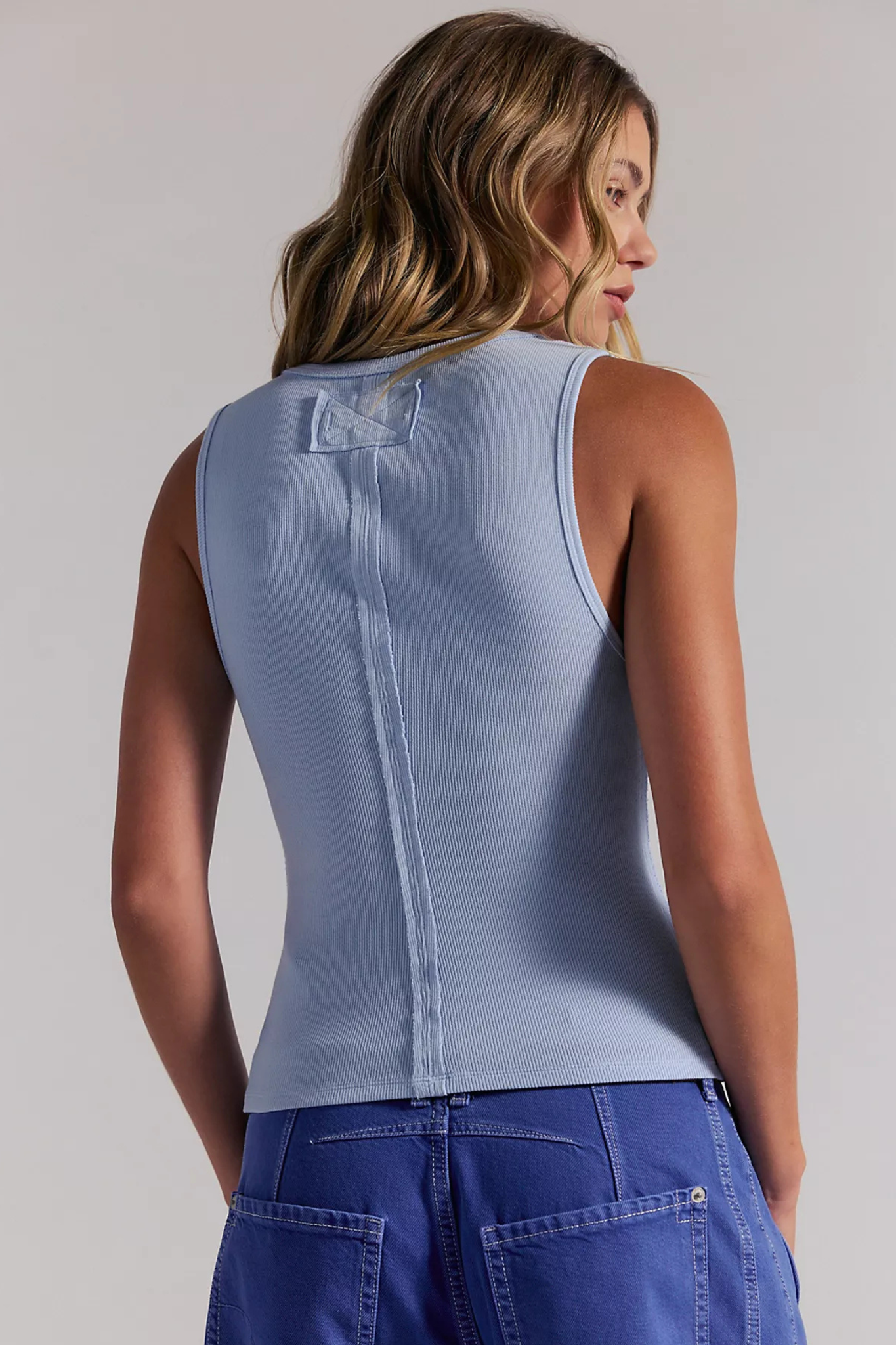 Free People: Jamie Henley Tank in Dew Shine