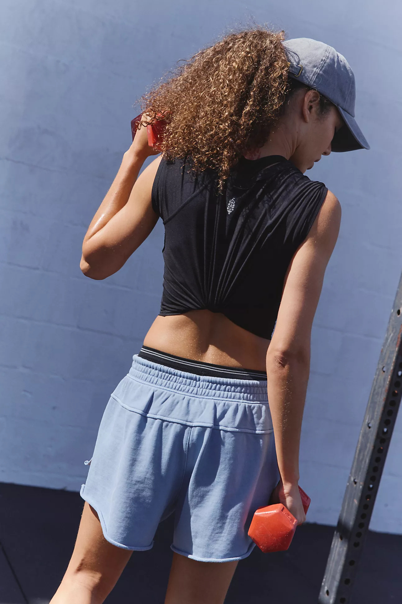 Free People Movement: Knockout Short in Dark Slate