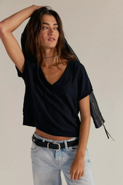 Free People: Take 2 Tee in Black