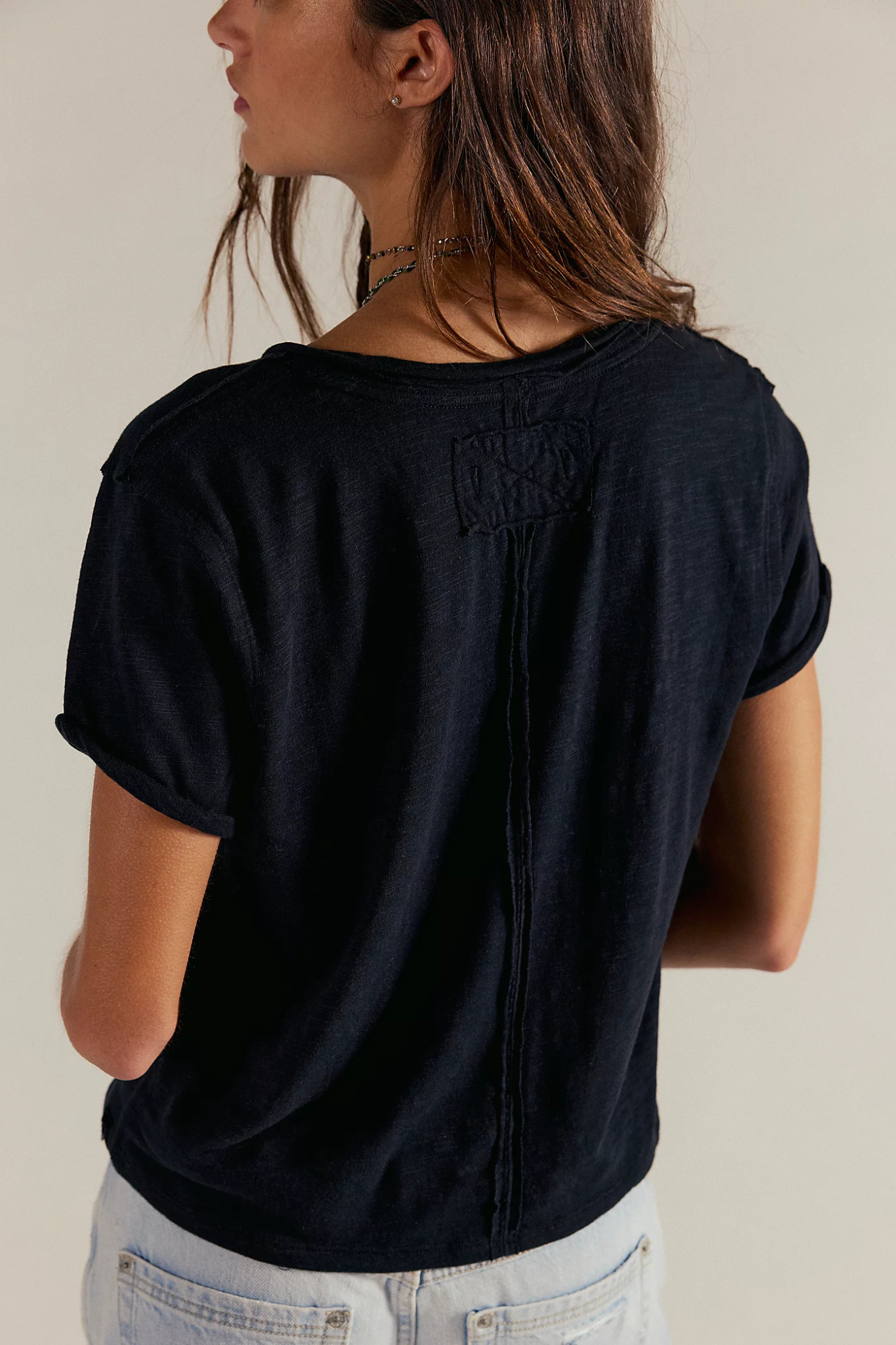 Free People: Take 2 Tee in Black