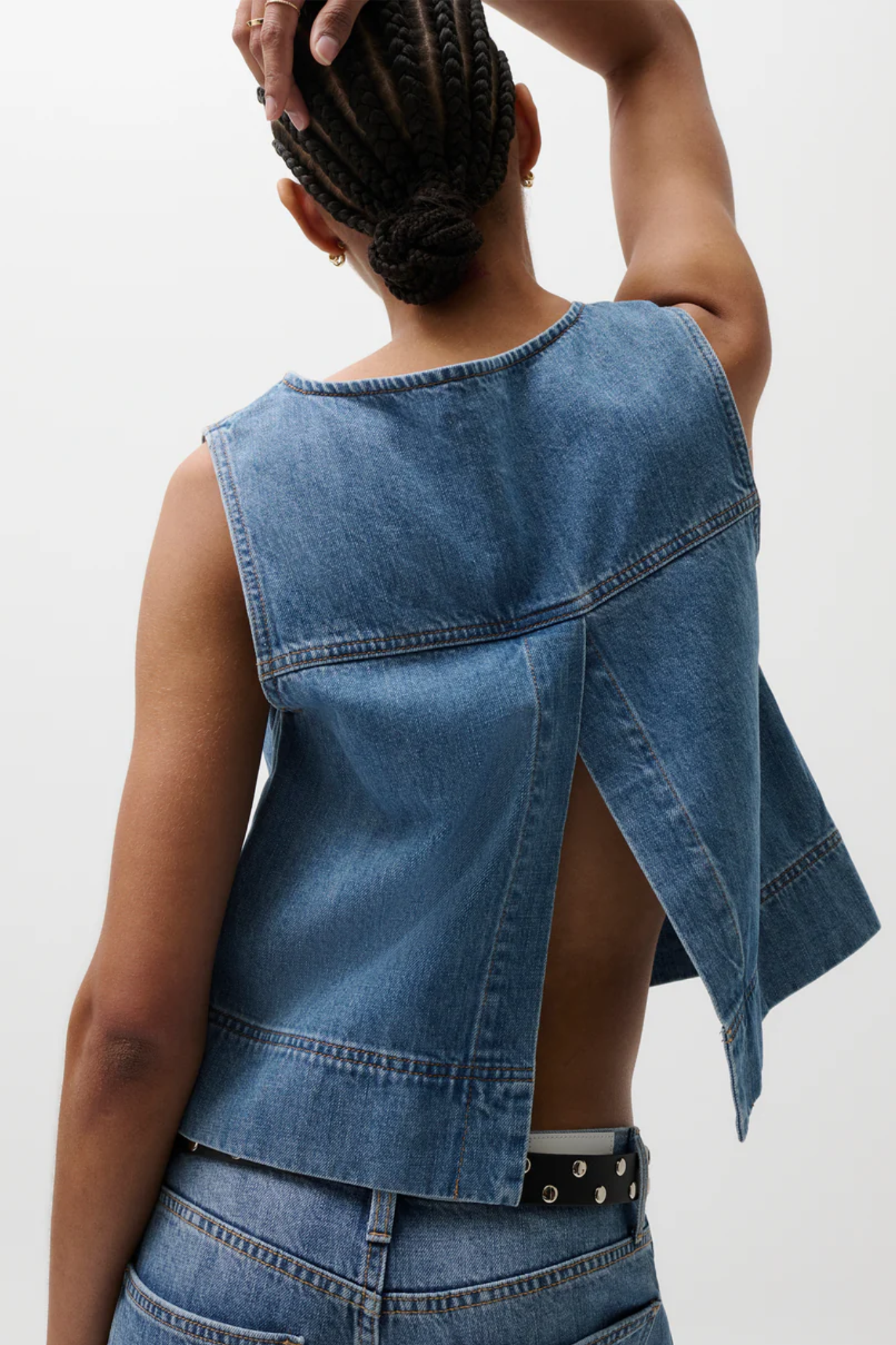 Pistola: Rue Pop Over Swing Shirt in Sail Away