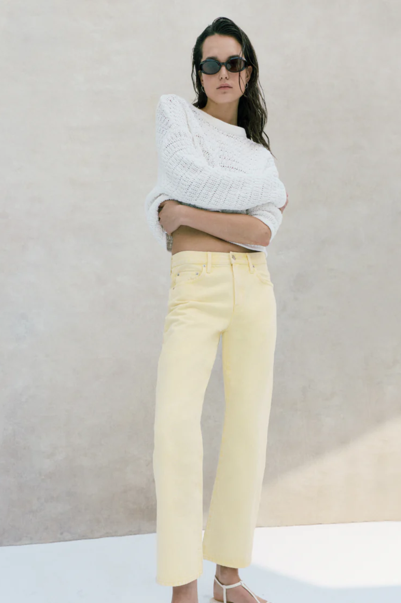 Pistola: Lexi Mid Rise Bowed Straight