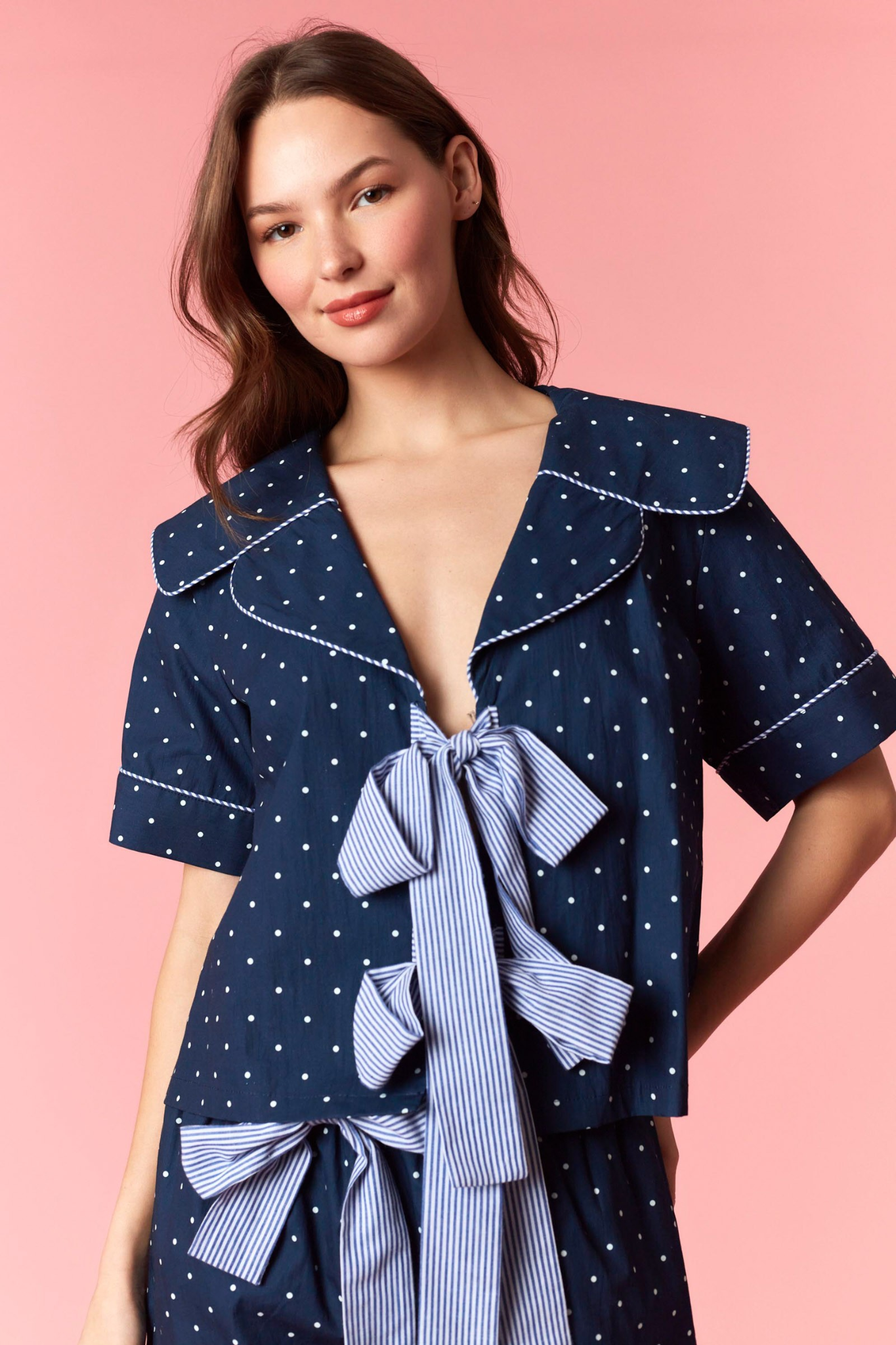 Bow Top in Navy