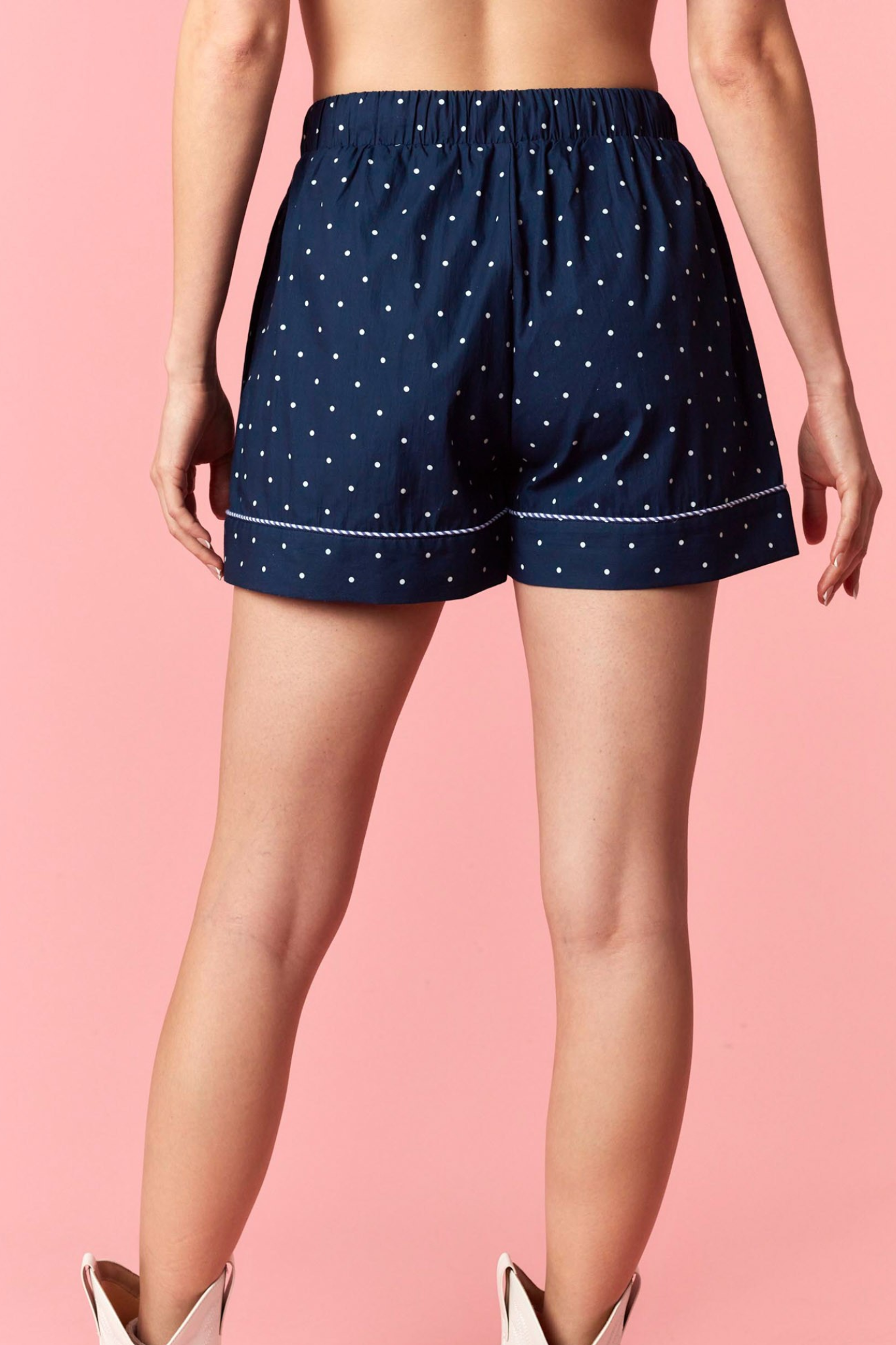 Bow Shorts in Navy