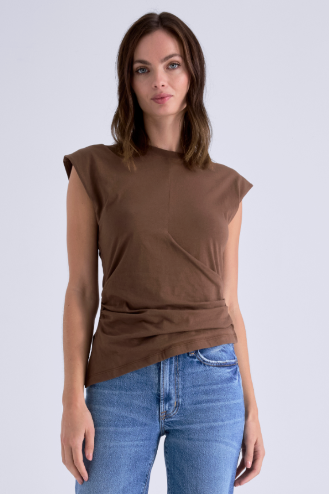 Pistola: Nya Draped Tee in Java