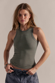 Free People: So Soft Seamless Stripe Tank Top