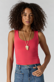 Free People: Clean Lines Muscle Cami in Tart Berry