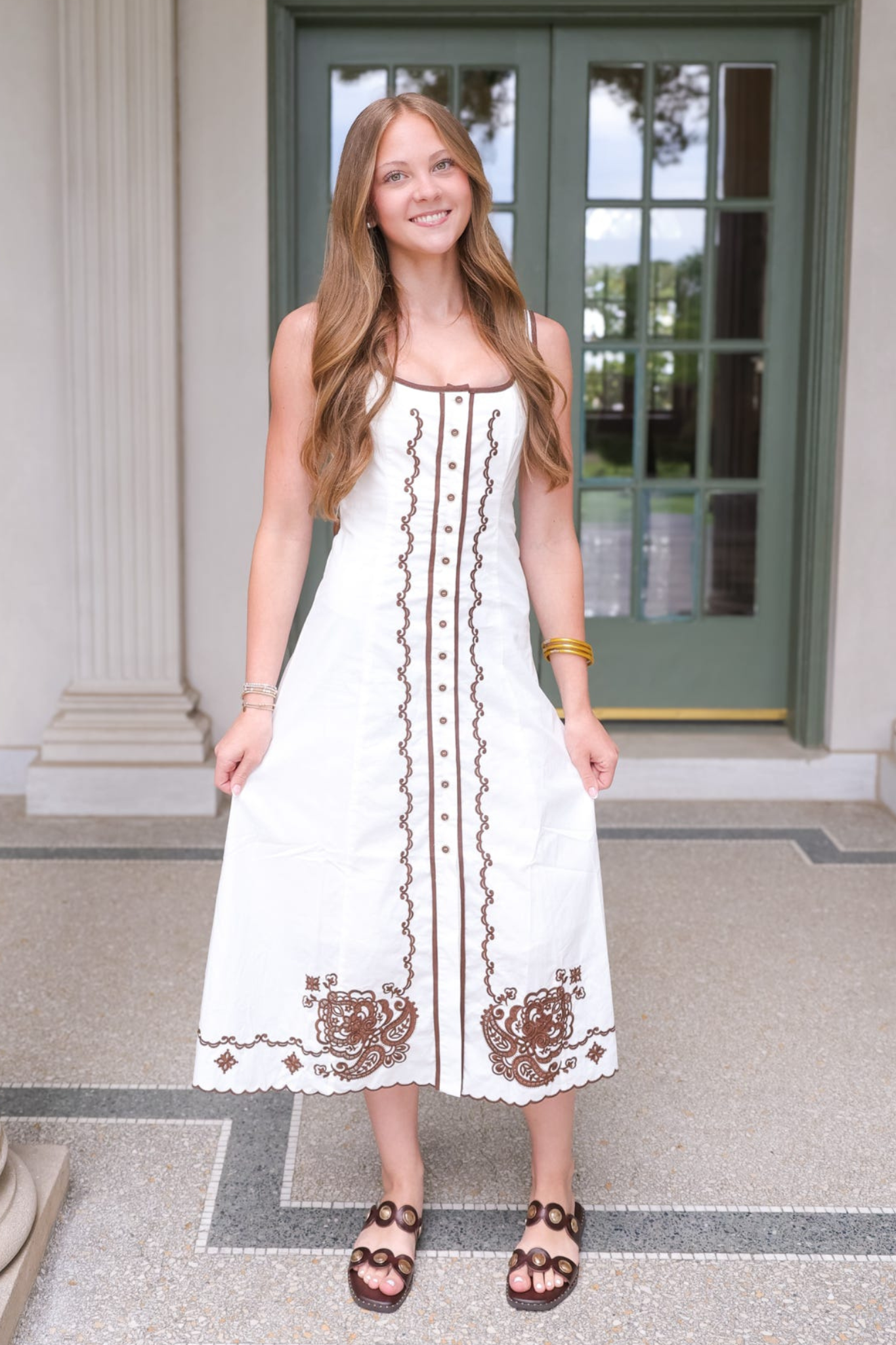 ZOE AND CLAIRE WHITE DRESS