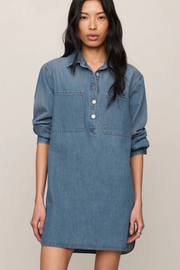 Z Supply: Lucie Denim Shirt Dress in Dreamstate