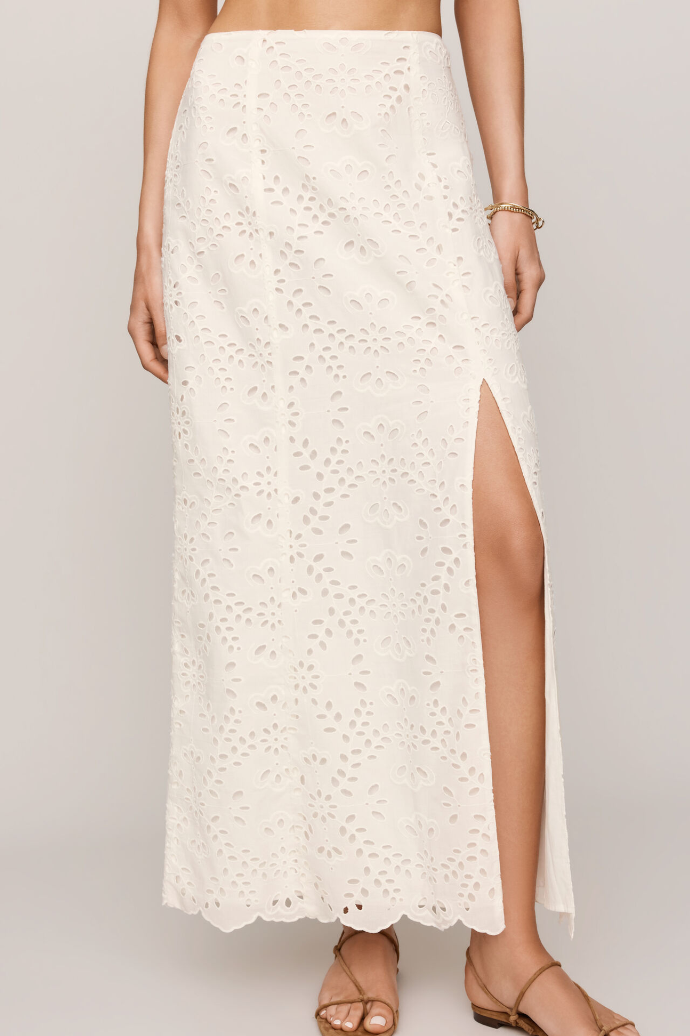 Z Supply: Emrie Eyelet Skirt in White