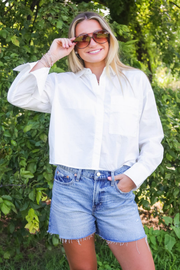 Z Supply: Favorite Button Up Top in White