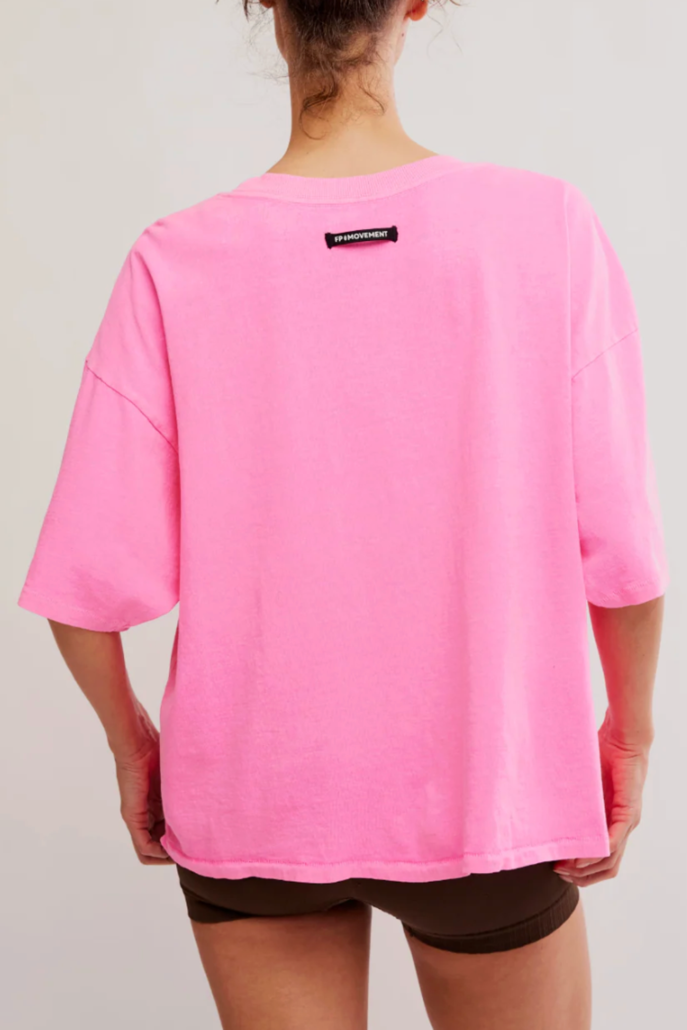 Free People Movement Women's Tackle Tee in Hot Pink