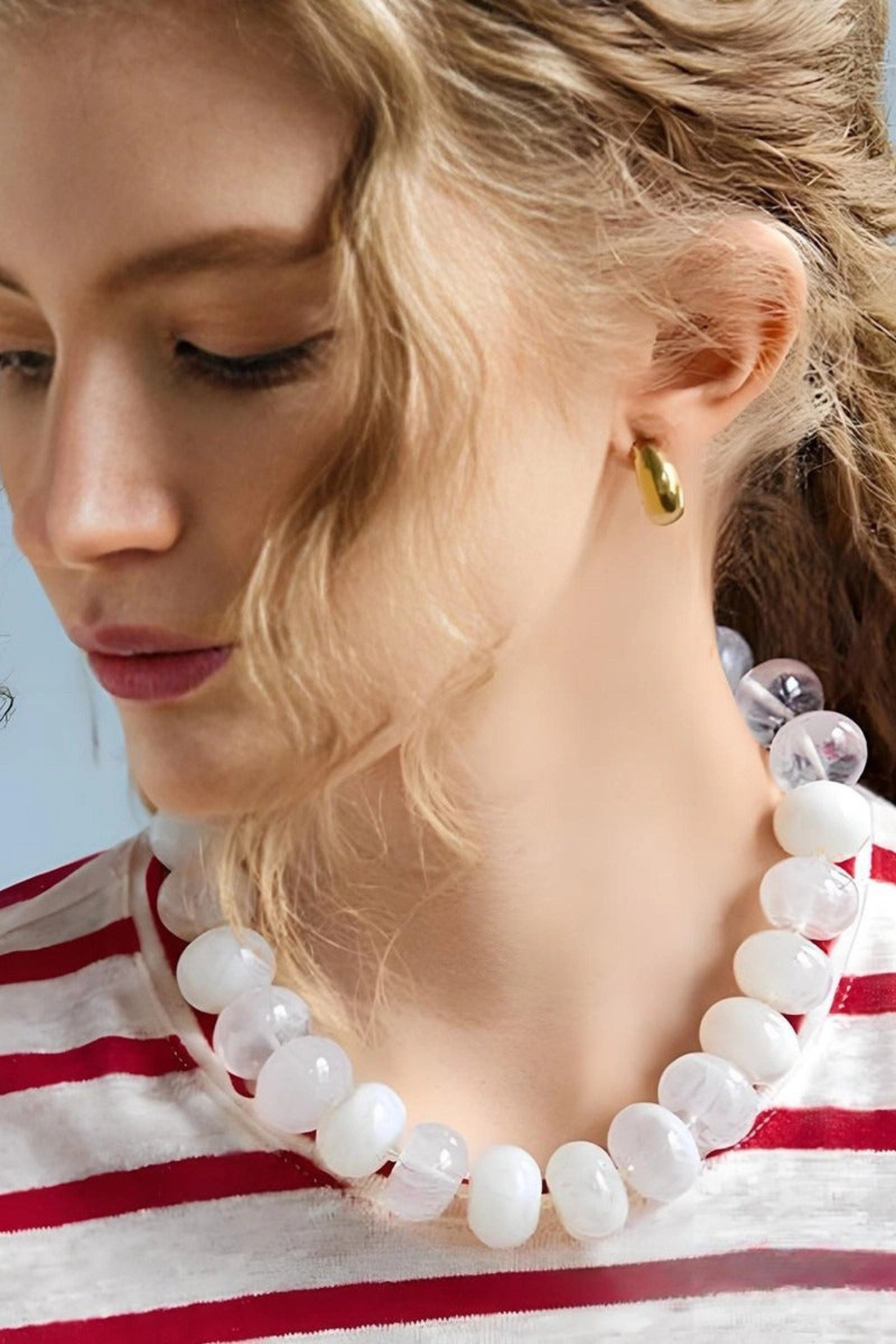 beaded necklace at jcole shoes tulsa