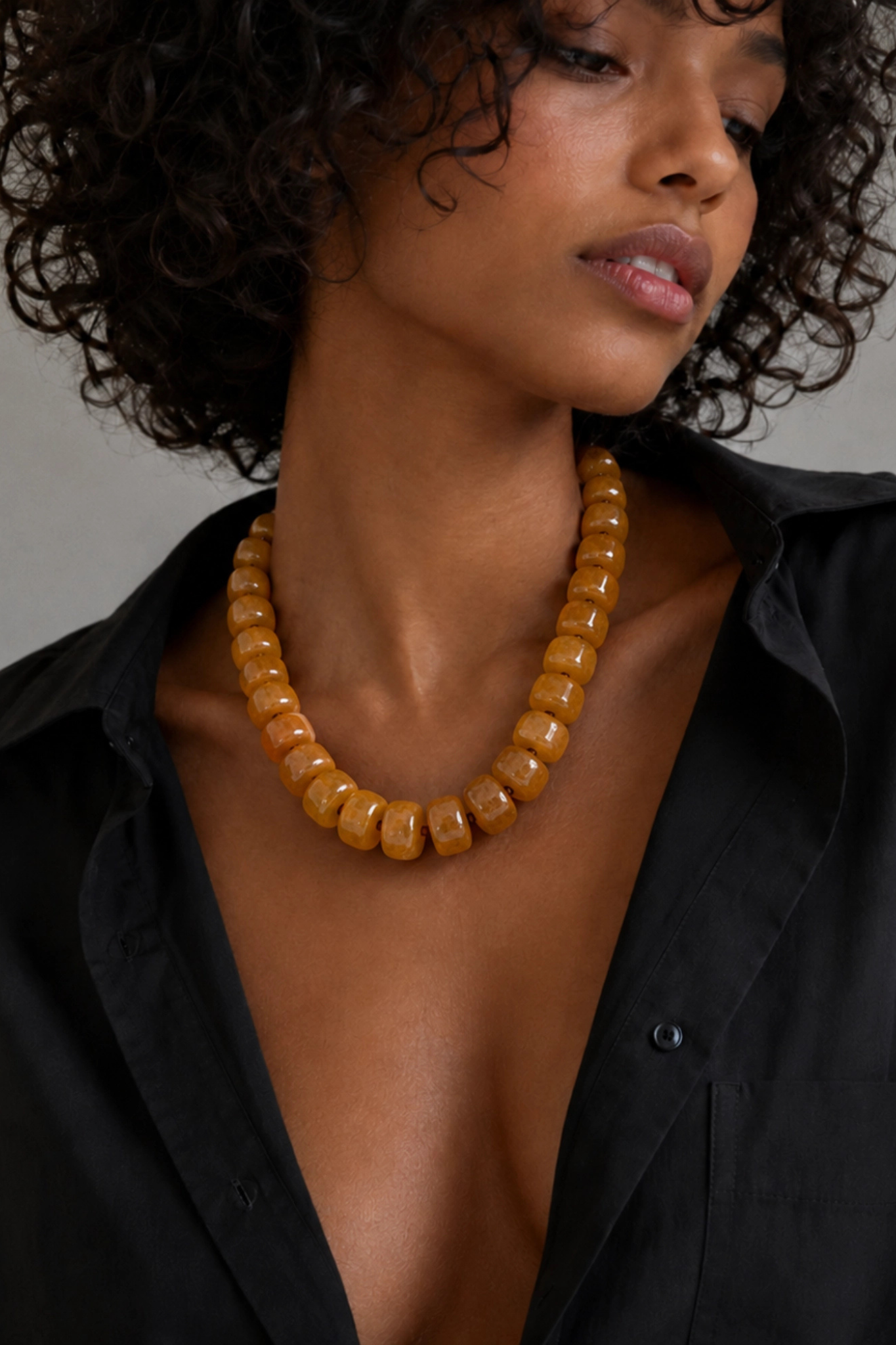 chunky beaded necklace at jcole shoes tulsa