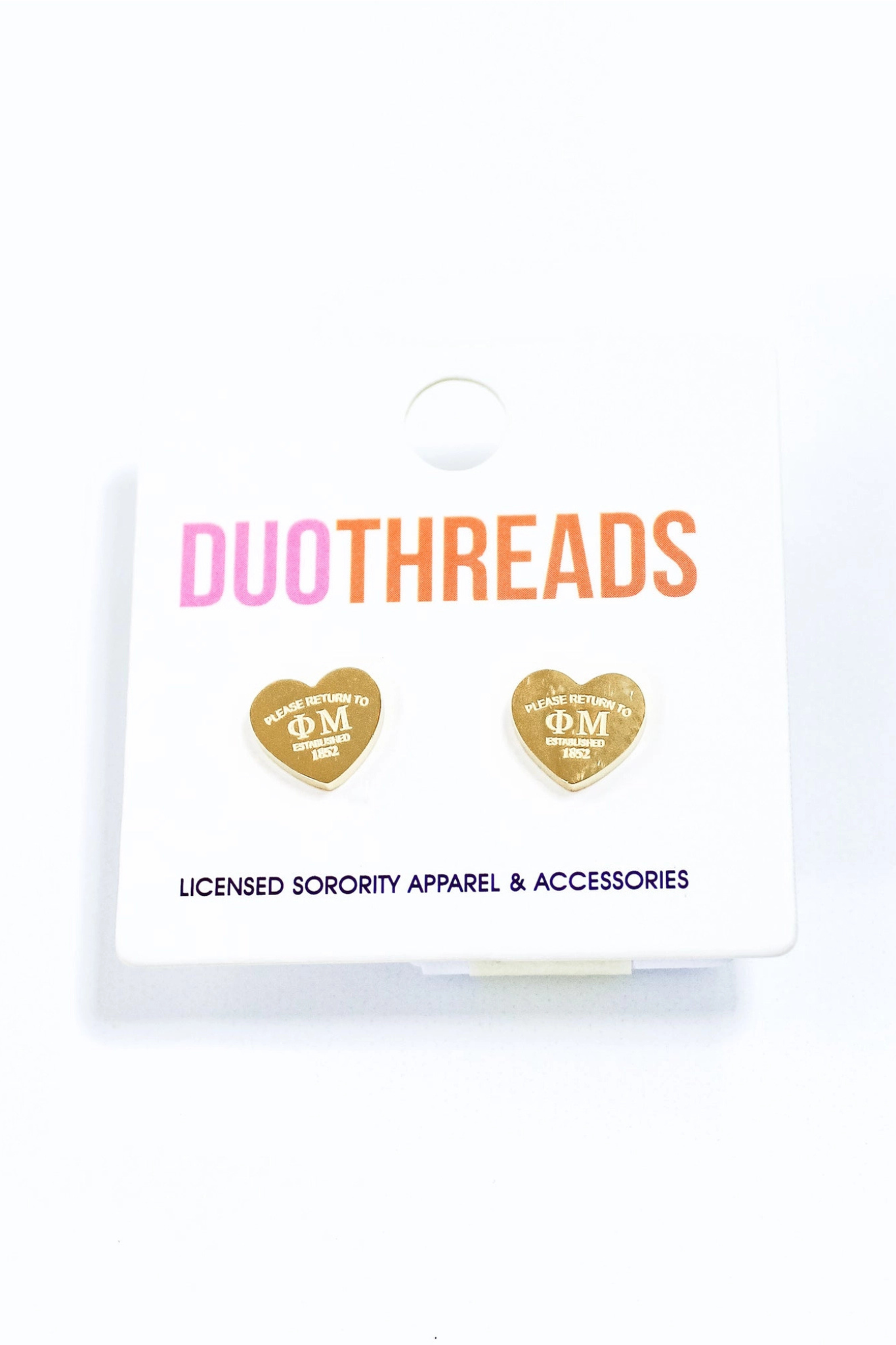 Duo Threads Heart Earrings