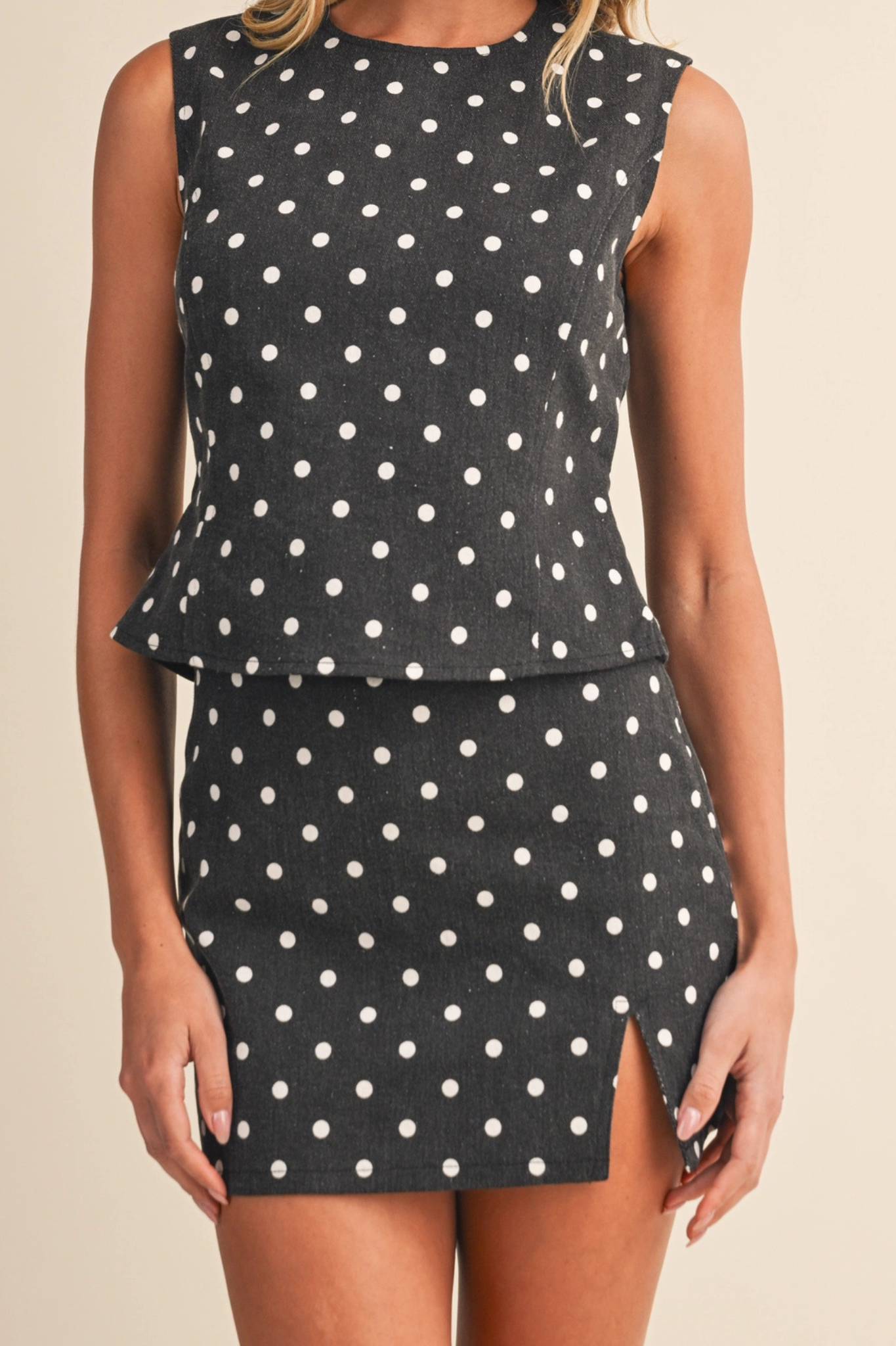 polka dot skirt at jcole shoes tulsa