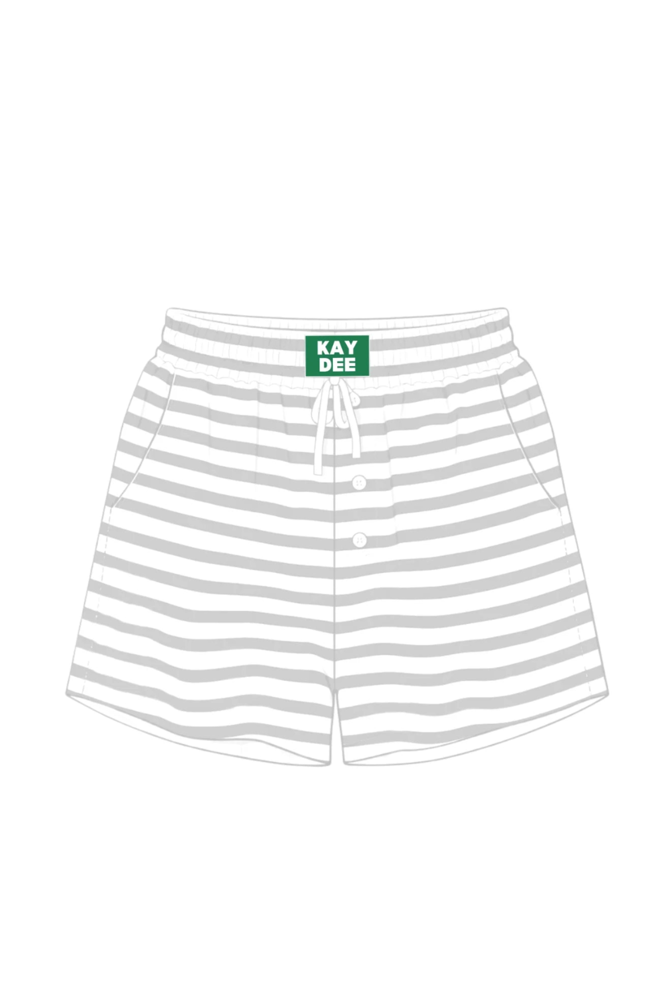 Duo Threads Women's Sorority Campus Stripe Shorts