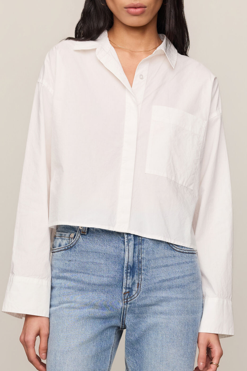 Z Supply: Favorite Button Up Top in White