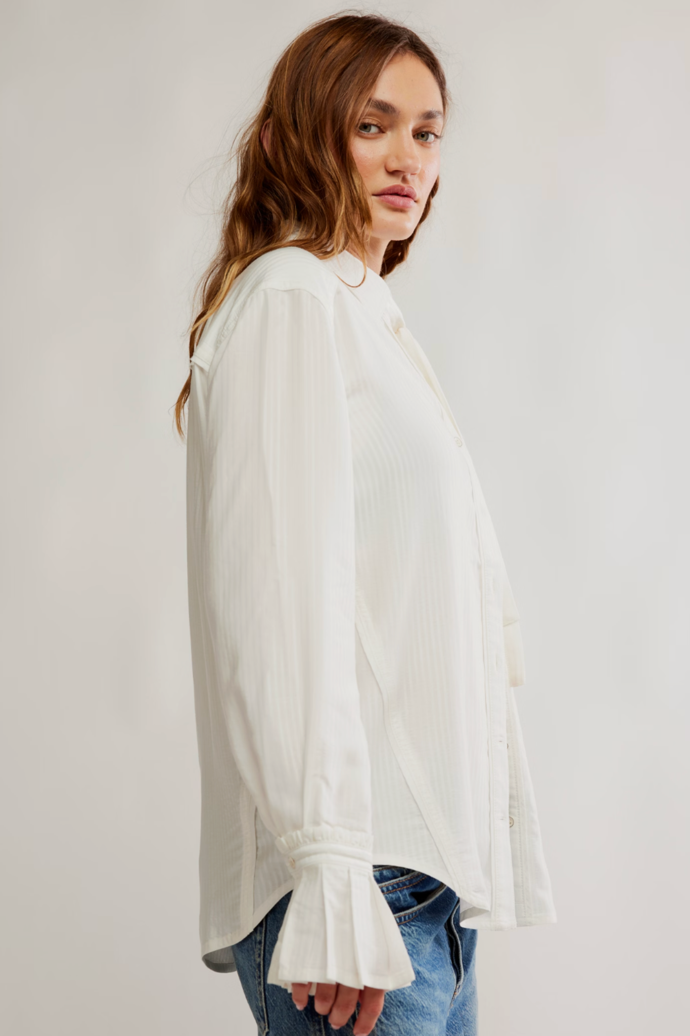 Free People: Mary Lou Silky Shirt