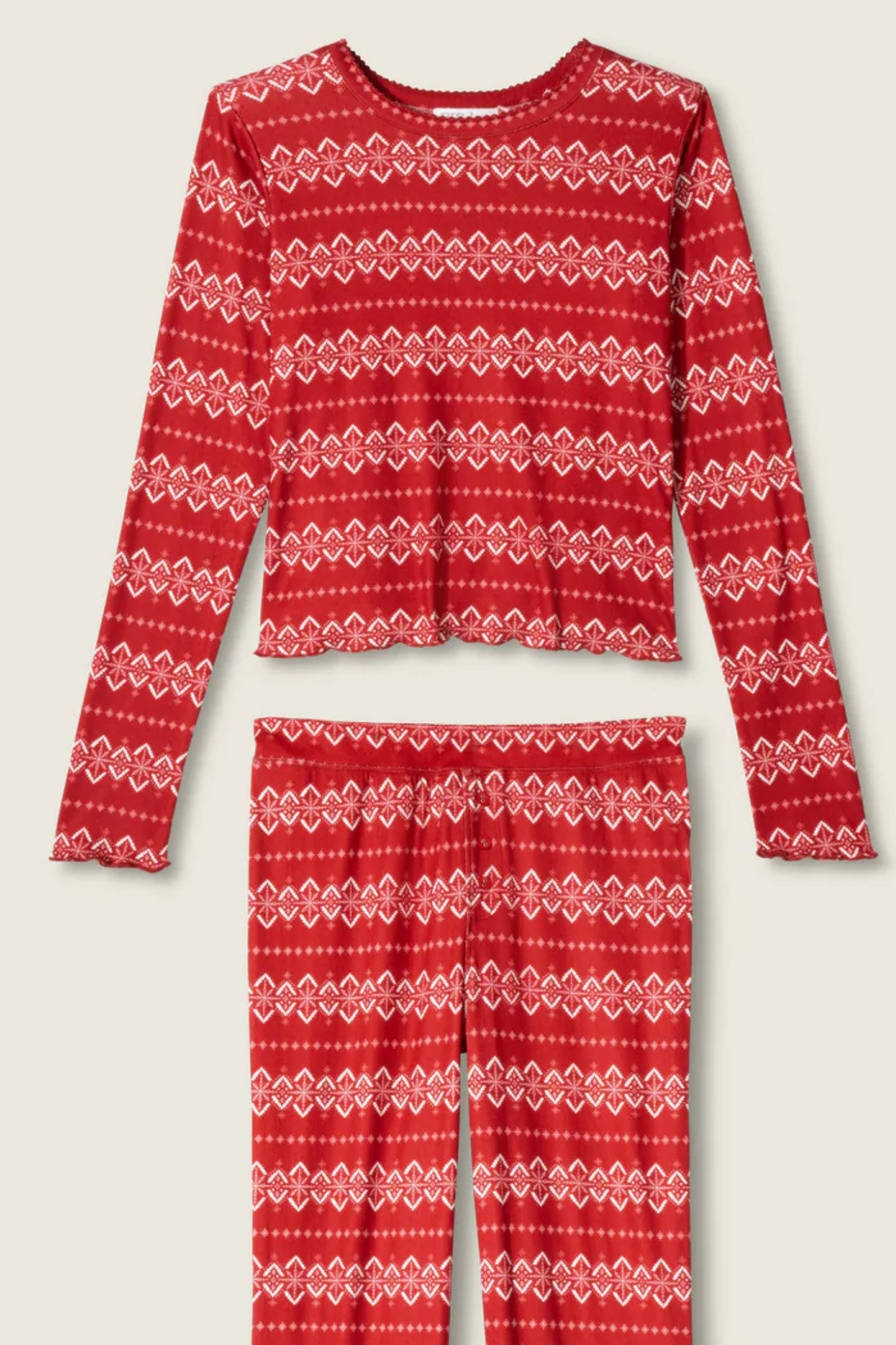 P.J Salvage: Long Sleeve Crazy for the Holidays Top