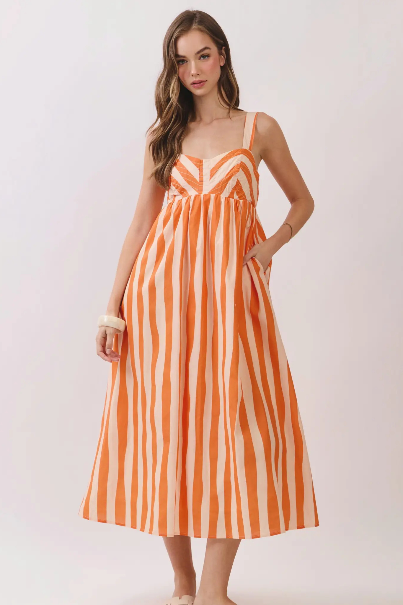 Creamsicle midi dress