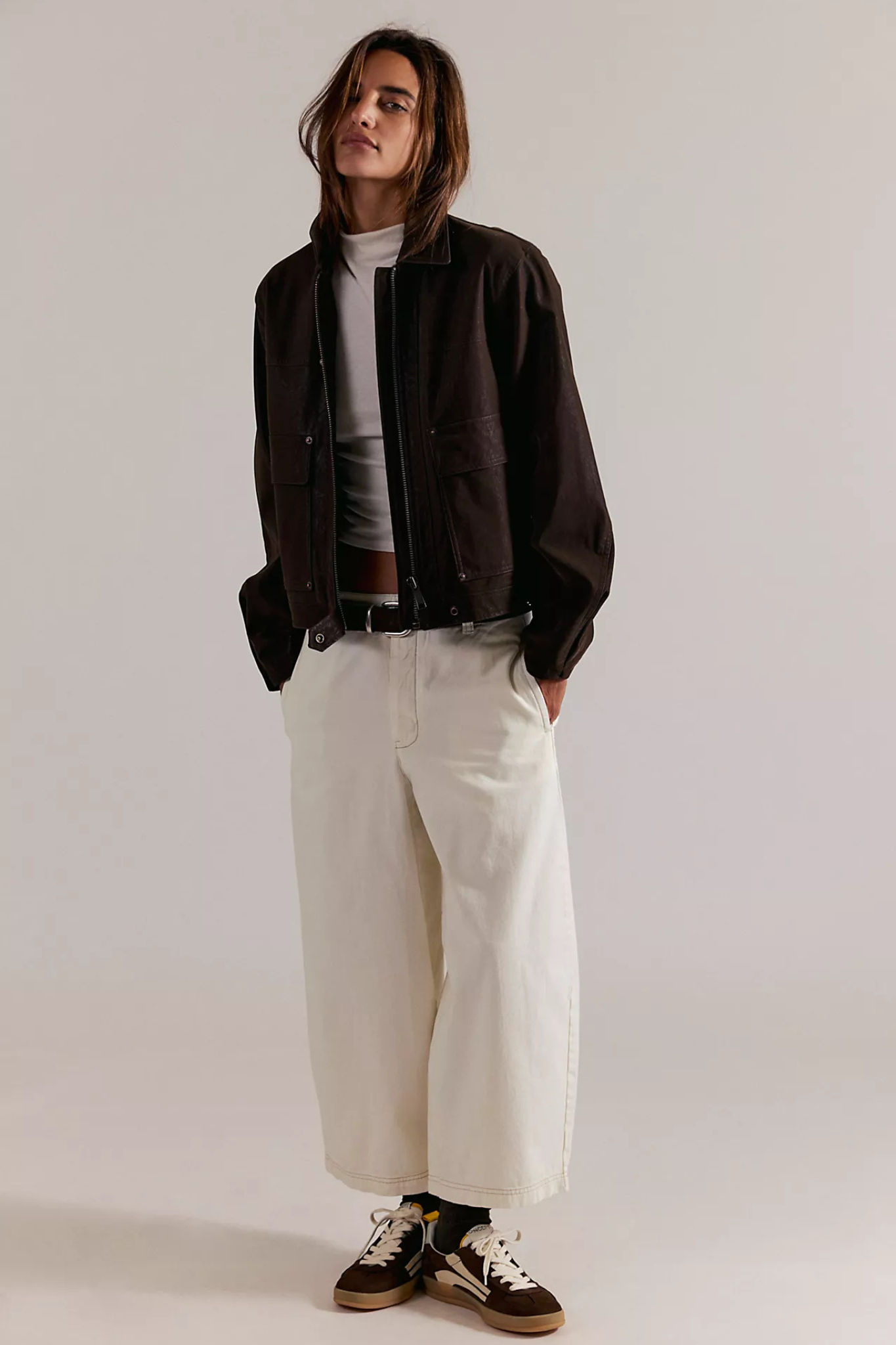 Free People: Laydown Chino in Clean Ivory