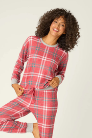 P.J. SALVAGE: Long Sleeve Let's Get Toasty Plaid