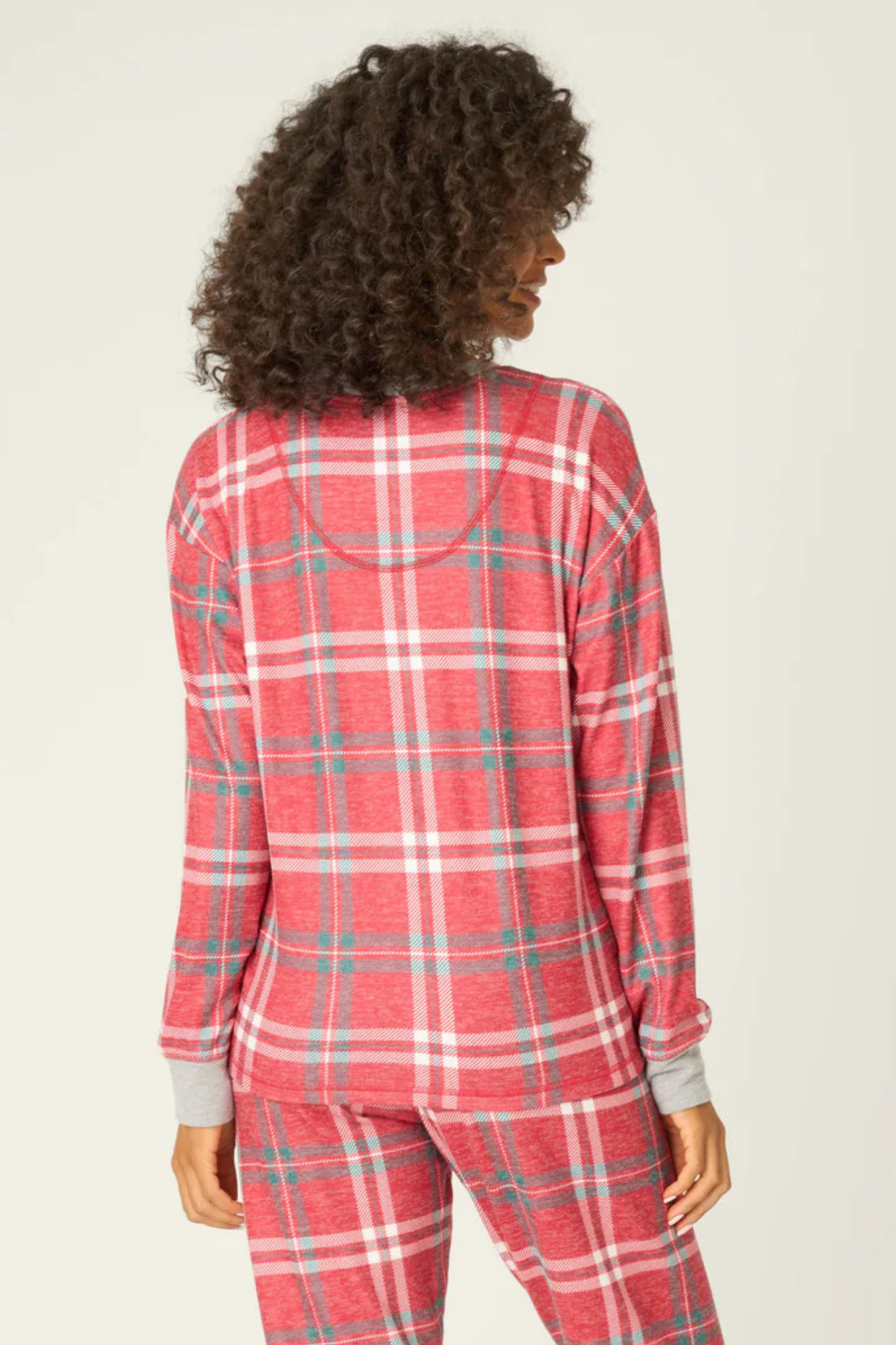 P.J. SALVAGE: Long Sleeve Let's Get Toasty Plaid