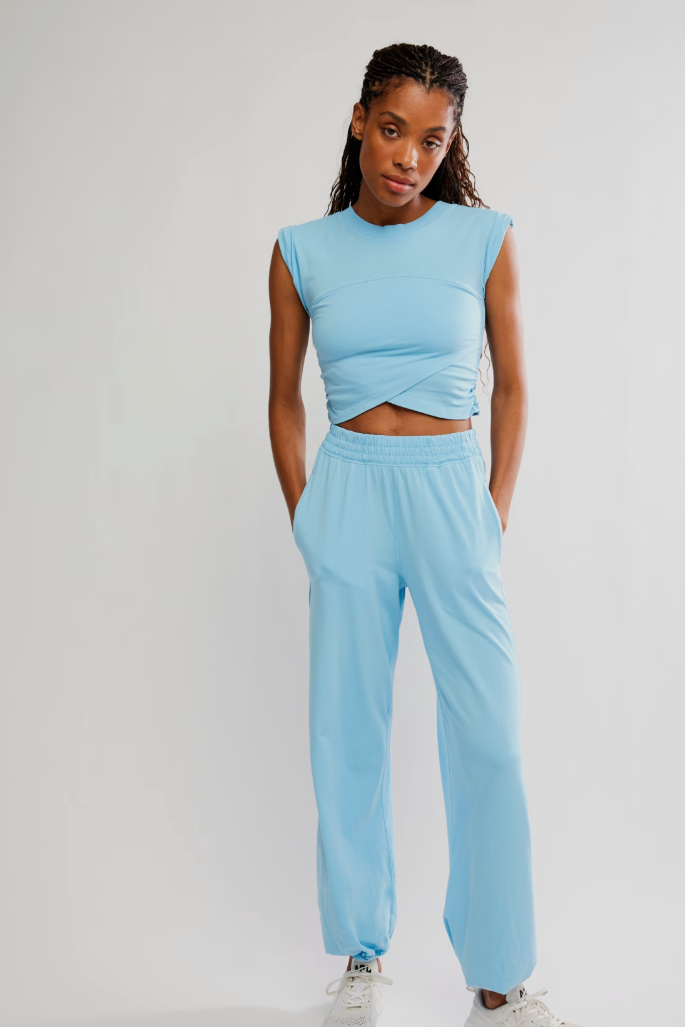 Free People: Hot Shot Crossover Set Bright Blue