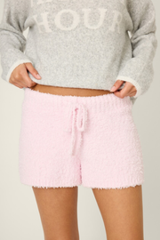 P.J. SALVAGE: Bundle Up Pink Boucle Short