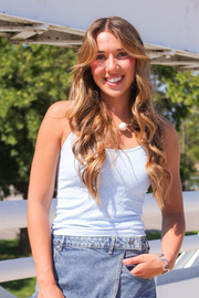 Nikibiki: Polka Dot Cami in Serene Blue