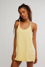 Free People Movement: Hot Shot Mini Dress in Sunlit Yellow