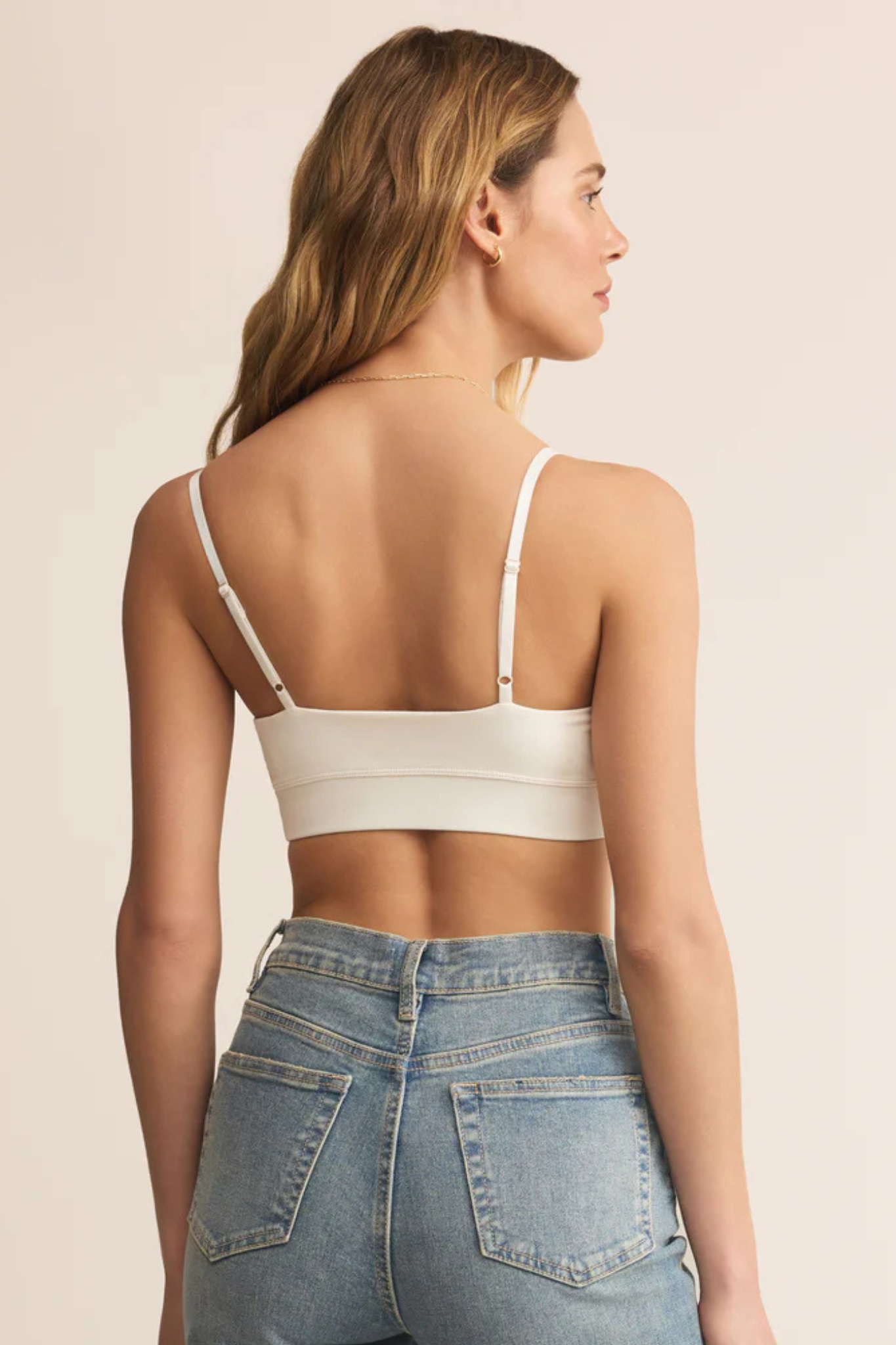 Z Supply: Kendra So Smooth Bralette in Crystal