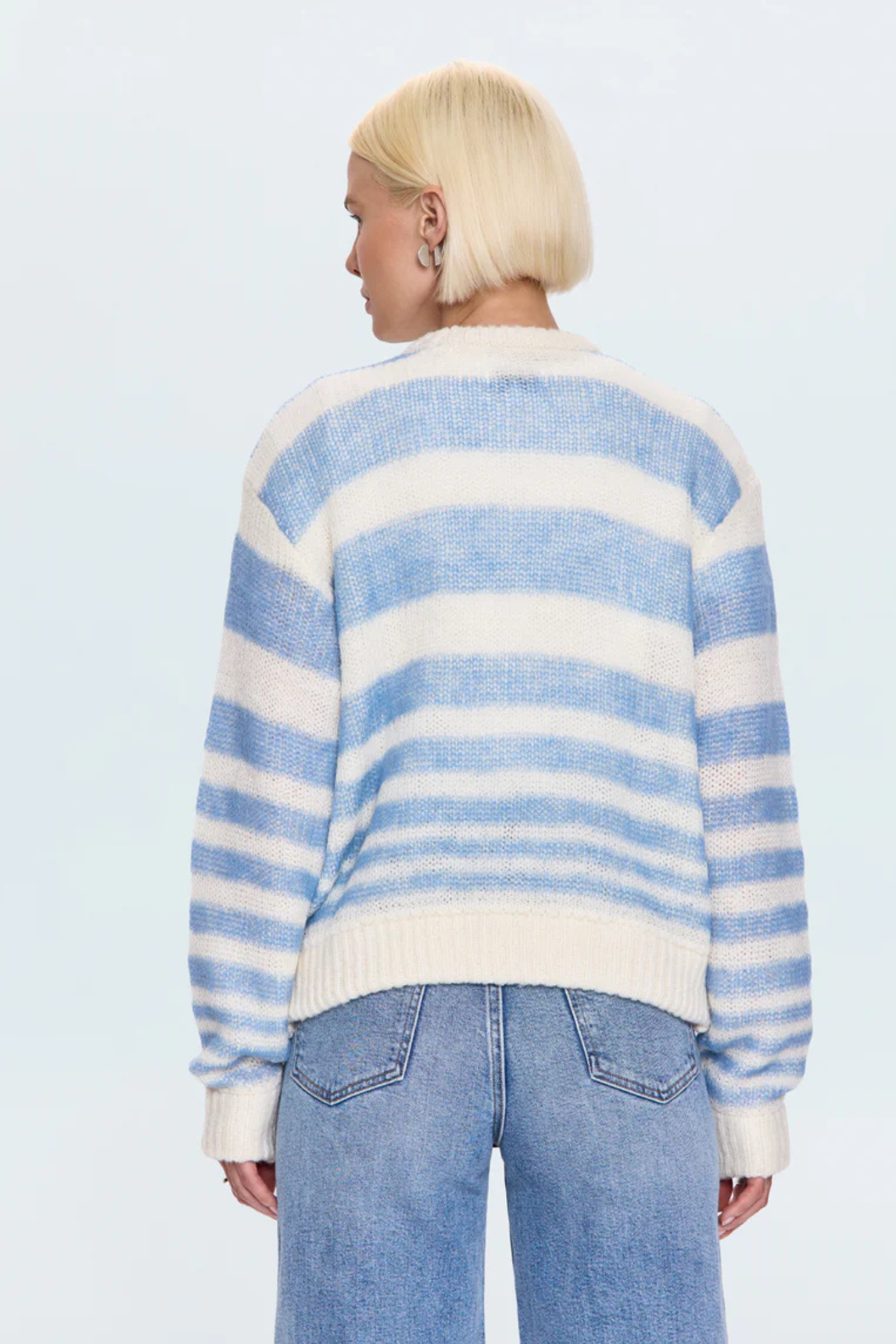 Pistola: Moa Sweater in Blue/White