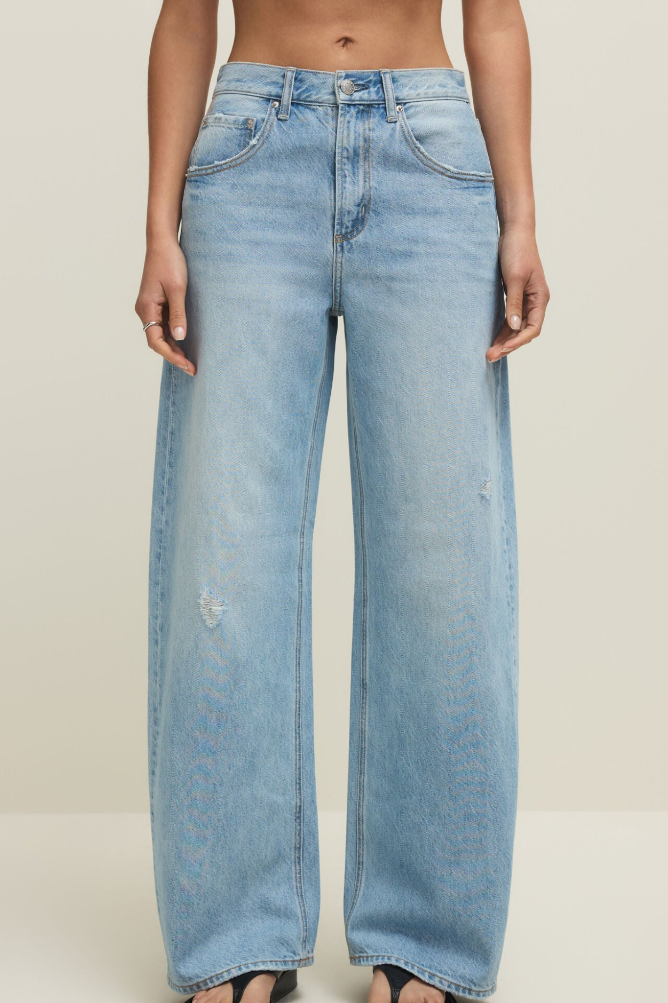 Z Supply: Remi High Rise Bowed Wide Cove