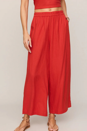 Z Supply: Scout Linen Pant in Chili Pepper