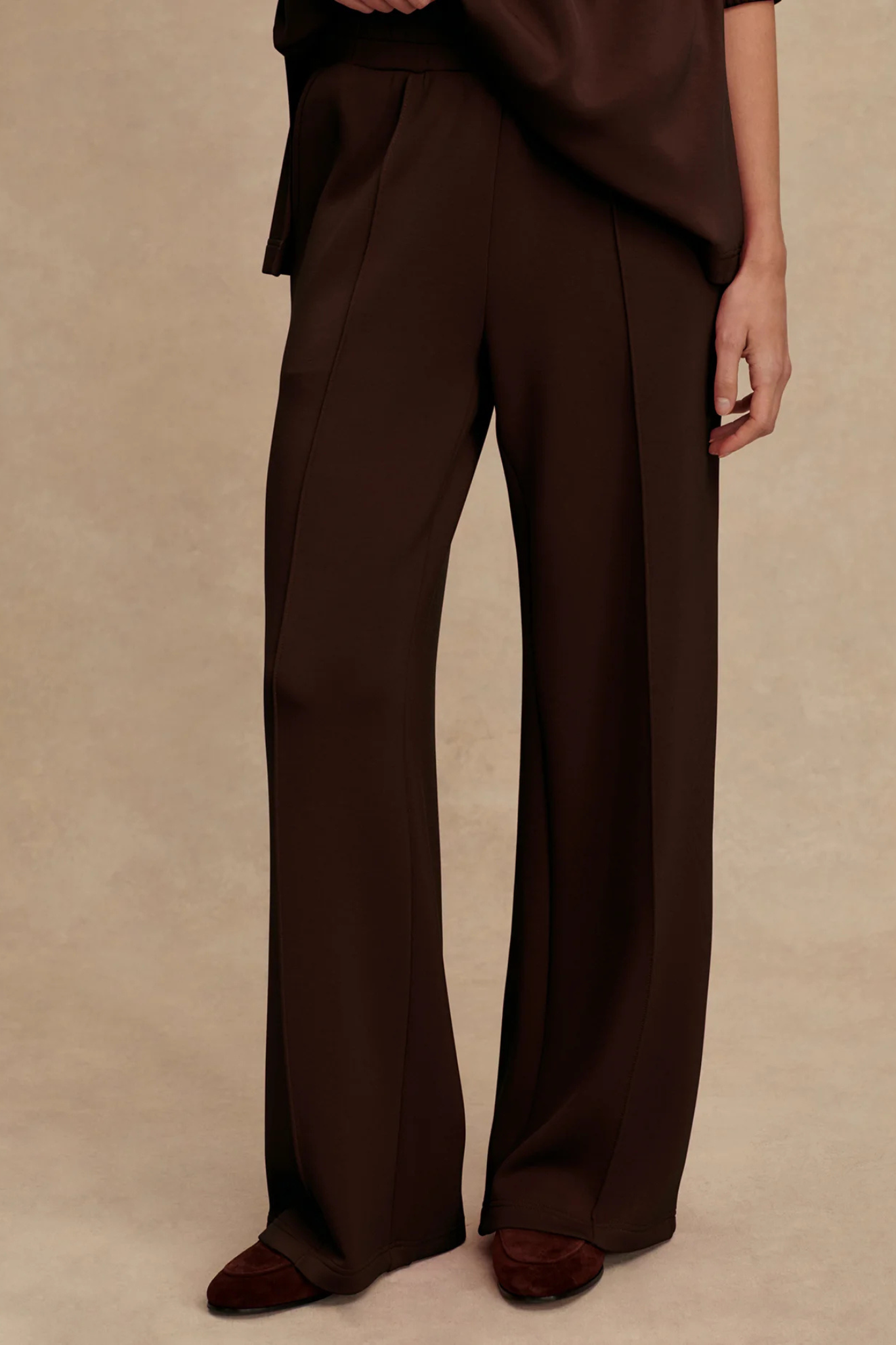 Varley: The Wide Leg Pant in Coffee Bean