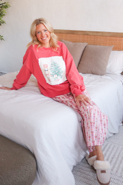 Toy Soldier PJ Pants in Baby Pink/Ivory