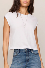 Z Supply: Flex Sleeveless Tee in White