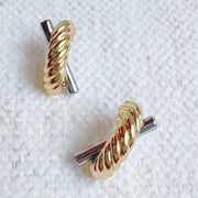 Ellison + Young: Lean On Two Tone Earrings