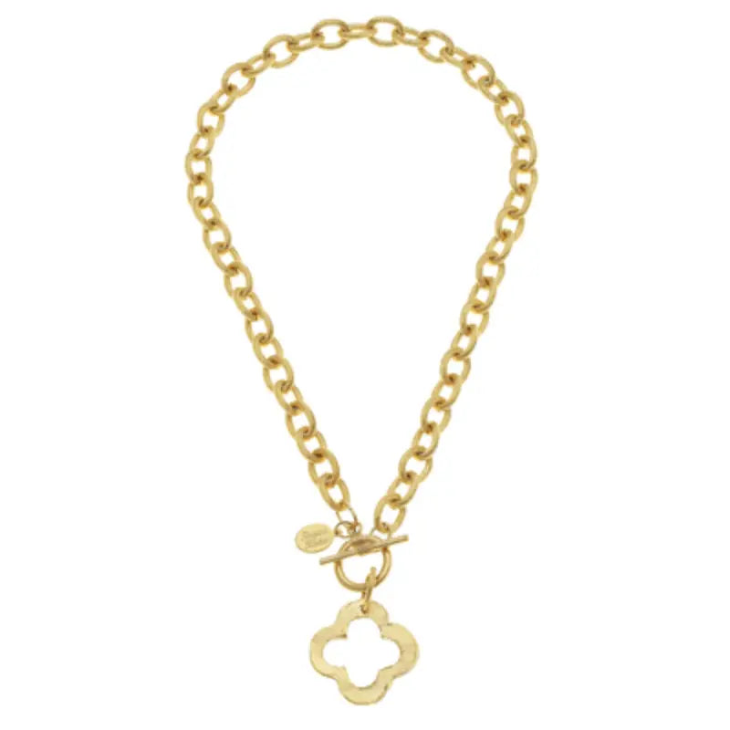 Susan Shaw: Toggle Clover Necklace