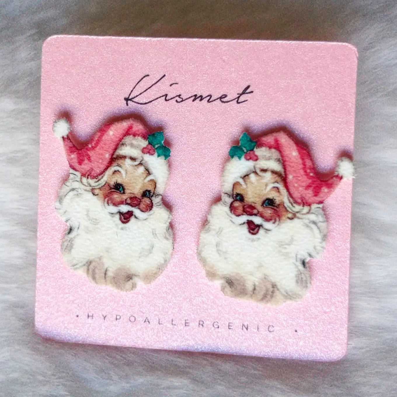 Kismet: Vintage Santa Studs