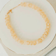 Pebbles Beaded Necklace in Ivory