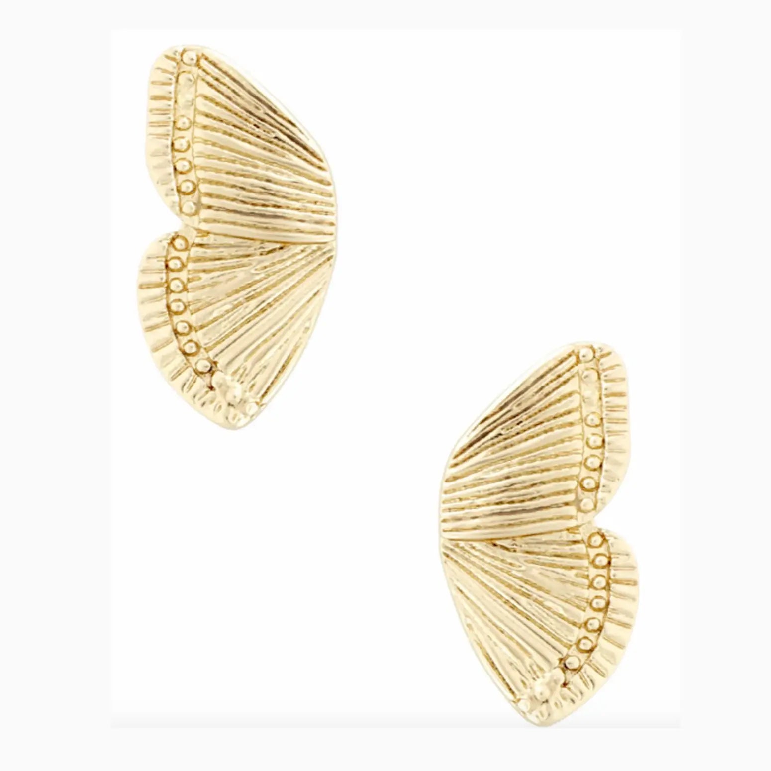 Butterfly Wing Stud Earrings