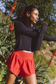Free People Movement: Carpe Diem Short in Grapefruit Crush