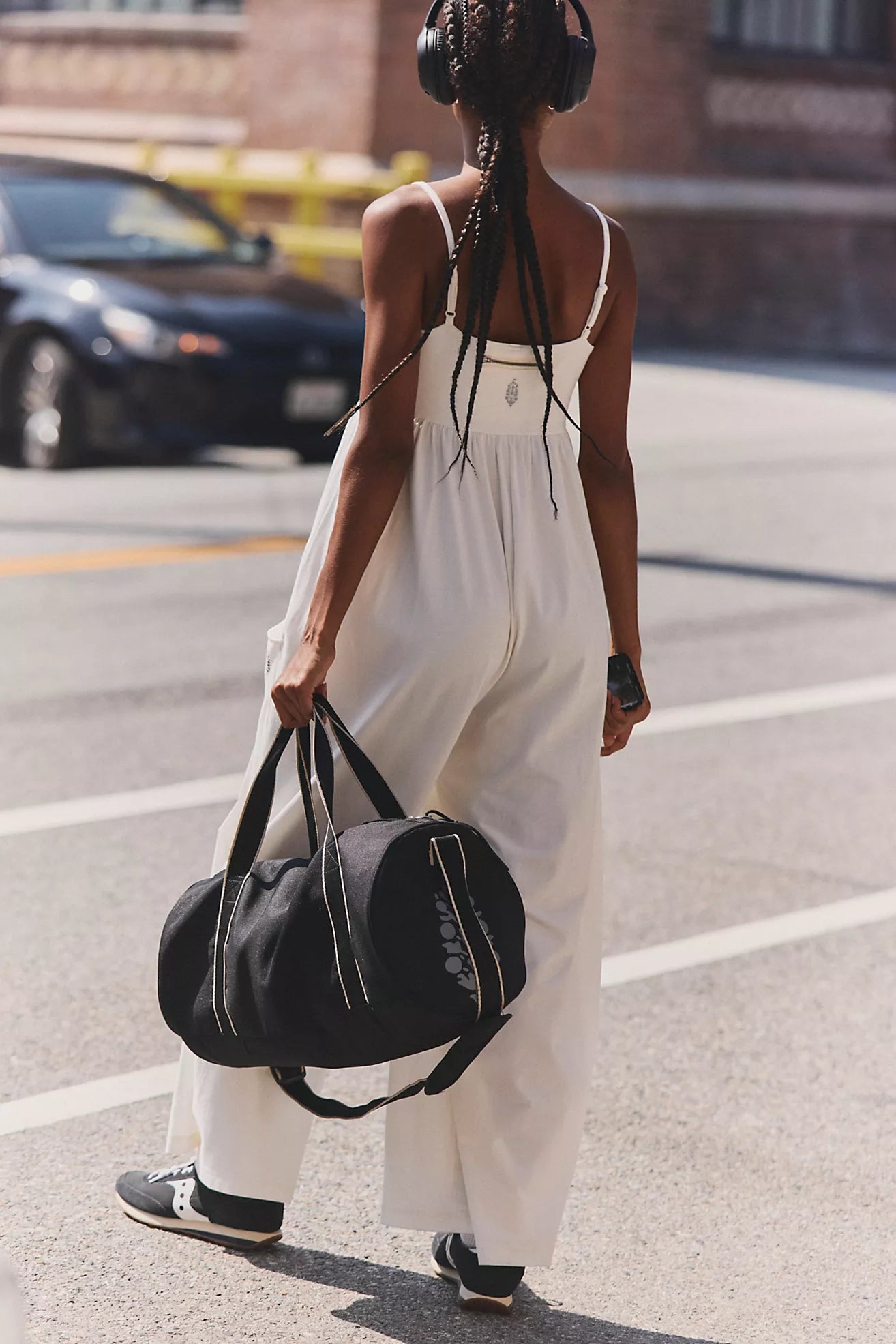 Free People Movement: Hot Shot Strappy Onesie in Ivory
